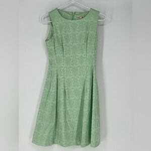 New York & Company Eva Mendes Collection jacquard dress in a mint green color.
